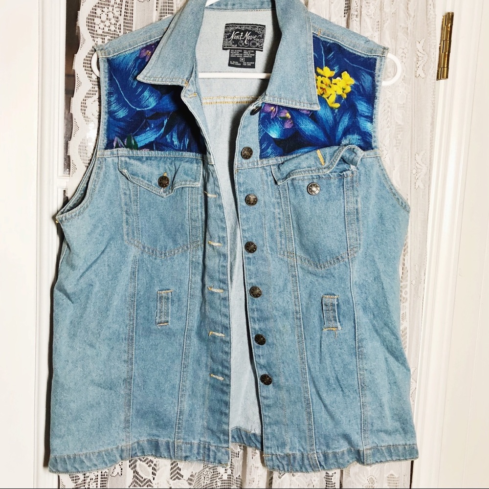 Vintage denim vest